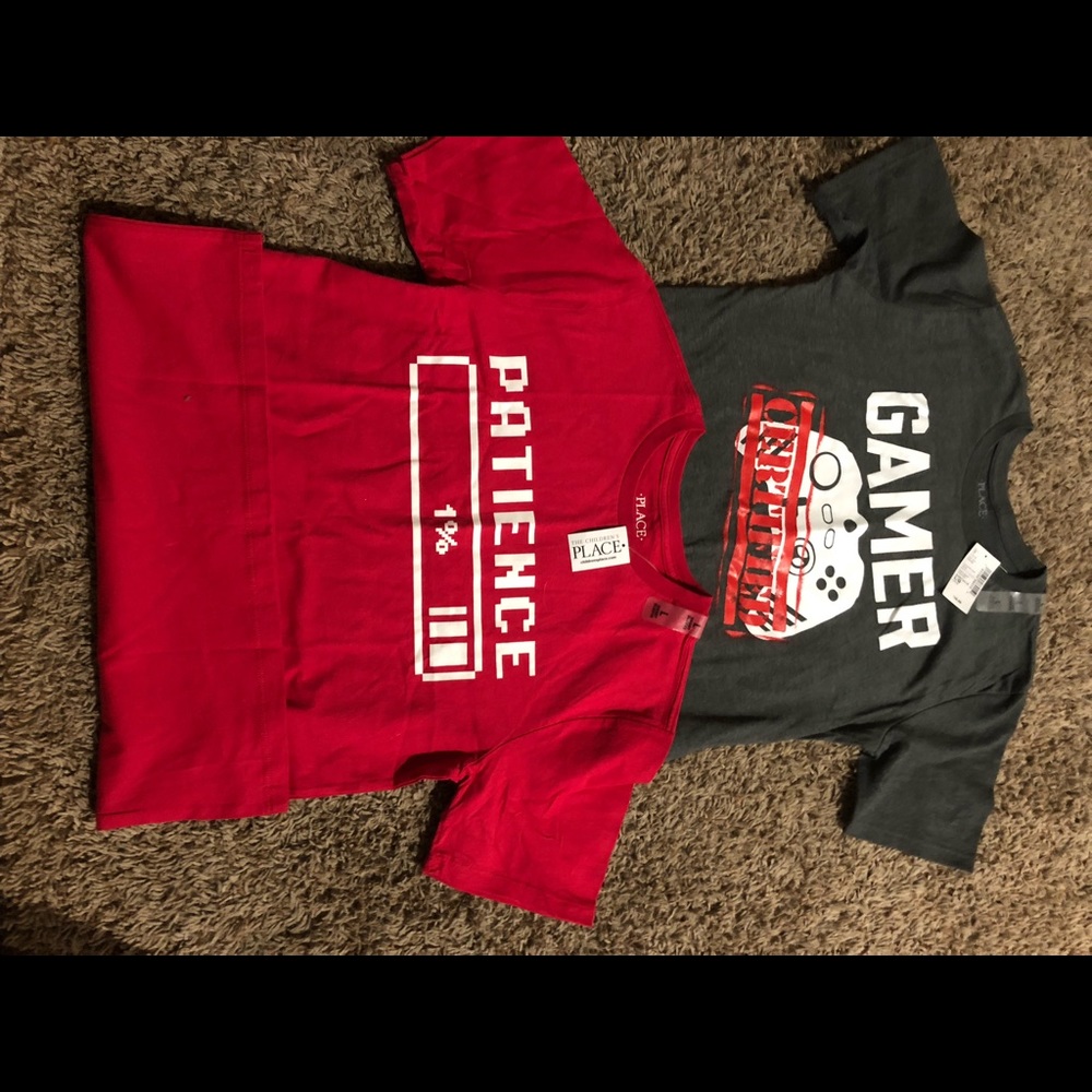 2 children’s place boys tees 10/12